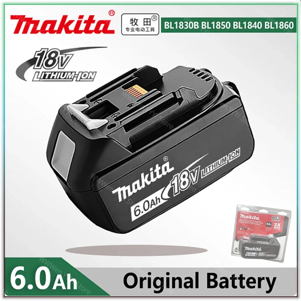 100% оригинал Makita 3,0 Ач/5,0 Ач/6,0 Ач 18 В аккумуляторная батарея Makita 18 В BL1830 BL1860B BL1850 BL1850B аккумулятор для электроинструментов