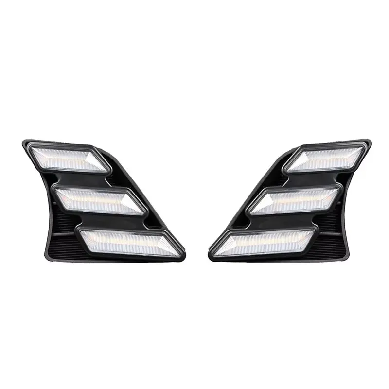 

Front Fog Light Turn Signal LED Daytime Running Lights For Toyota Hilux Vigo 2011-2014 Accessories-X59A