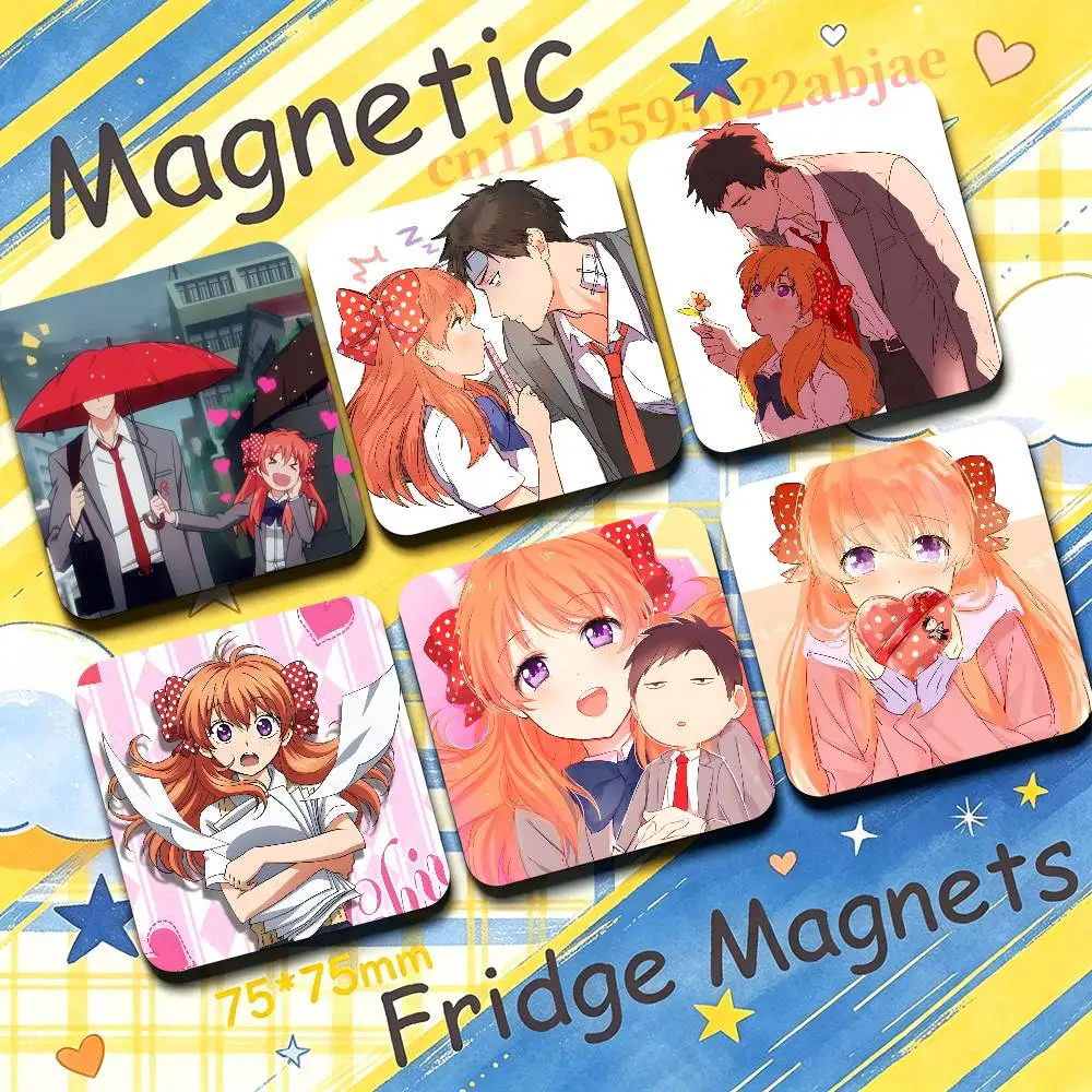 G-Gekkan Shoujo Nozaki Kun Sakura Nozaki New PVC Fridge Magnet for Cartoon Refrigerator Decor For Child Magnetic Toy