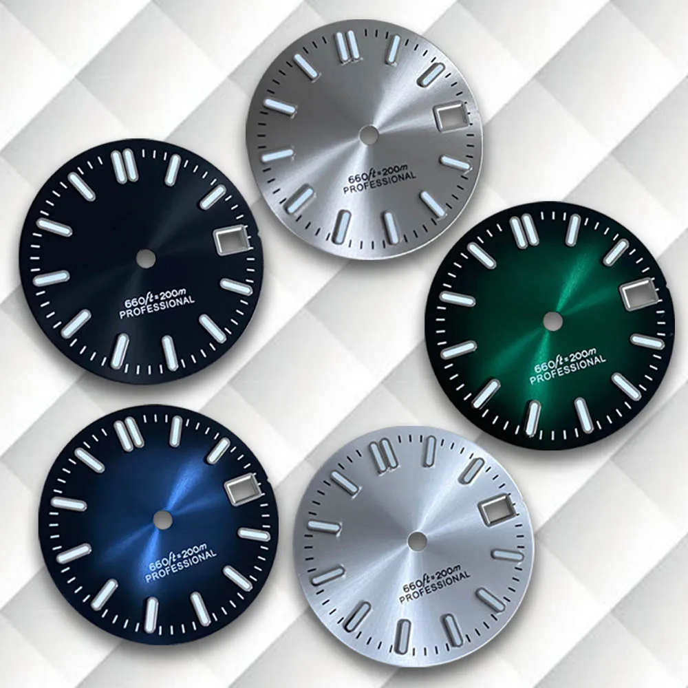

28.5mm G S Logo Sunburst Dial Fit NH35/NH36 Japan Automatic Movement Latest styles Watch Modification Accessories