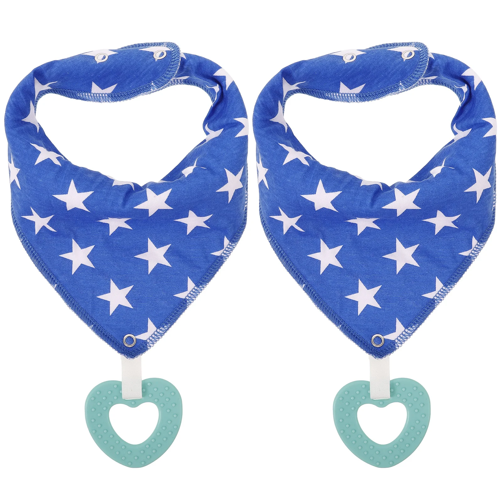

2Pcs Baby Bandana Drool Bibs Cotton Soft Triangular Infant Bibs for Baby Feeding and Teething Toddler Eating Supplies