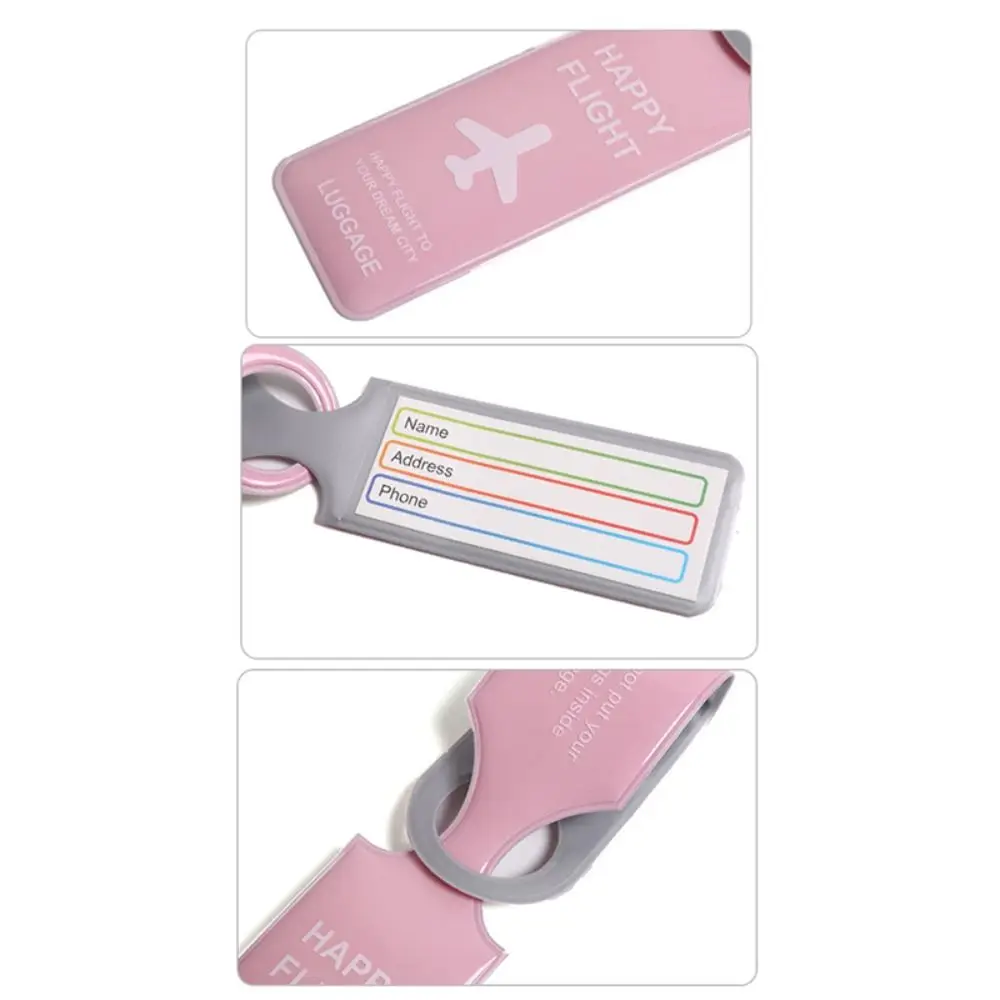 Boarding Pass PVC Luggage Tag Baggage Name Tags Information Card Airplane Suitcase Tag Address Label