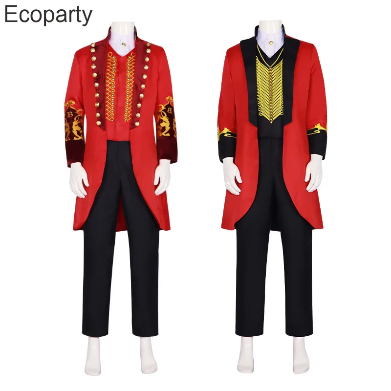 2023 The King Of Circus Barnum Cosplay Costume Barnum Hugh Jackman Uniform Jacket Pants Suit Halloween Costumes For Men Adult