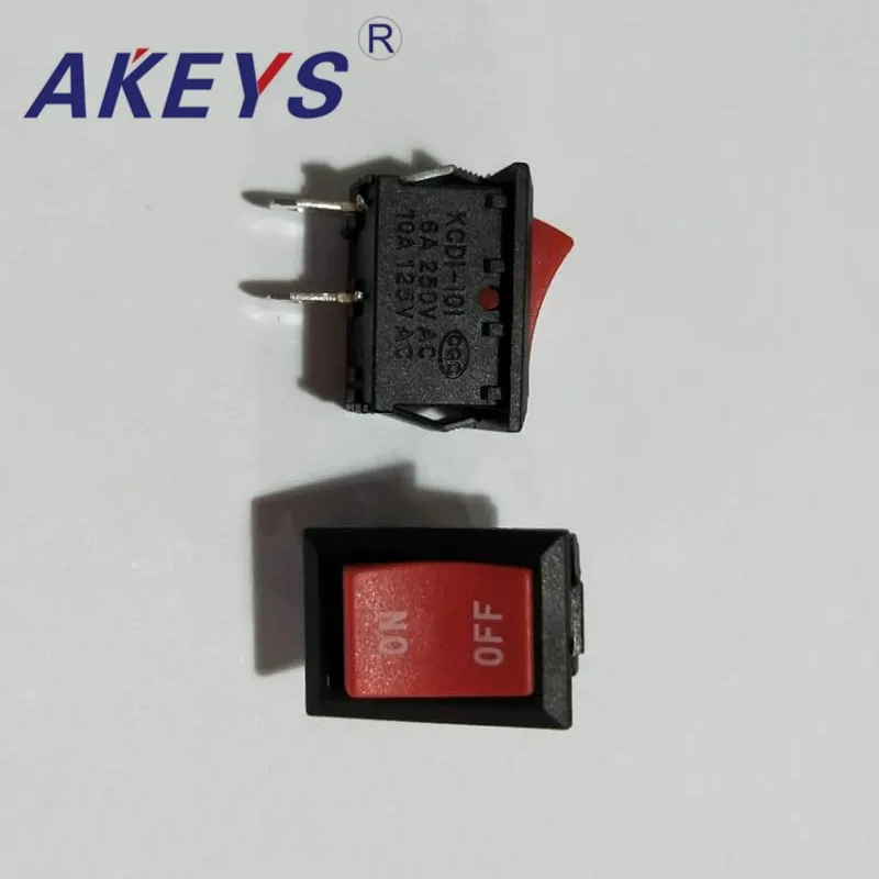 1 PC KCD1-101-bevel Second-class Mixer Switch Electric Cooker Ship-Shaped 2P2T 15*21 Ship-Shaped Switch