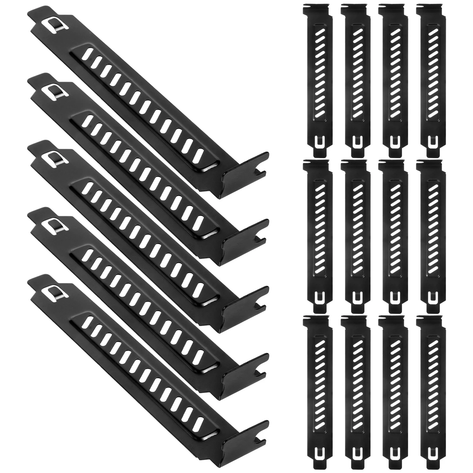 

20pcs Pci Slot Cover Metal Vented Expansion Blank Plate For Pc Computer Back Slot Cooling Dustproof Chassis Block Radiator