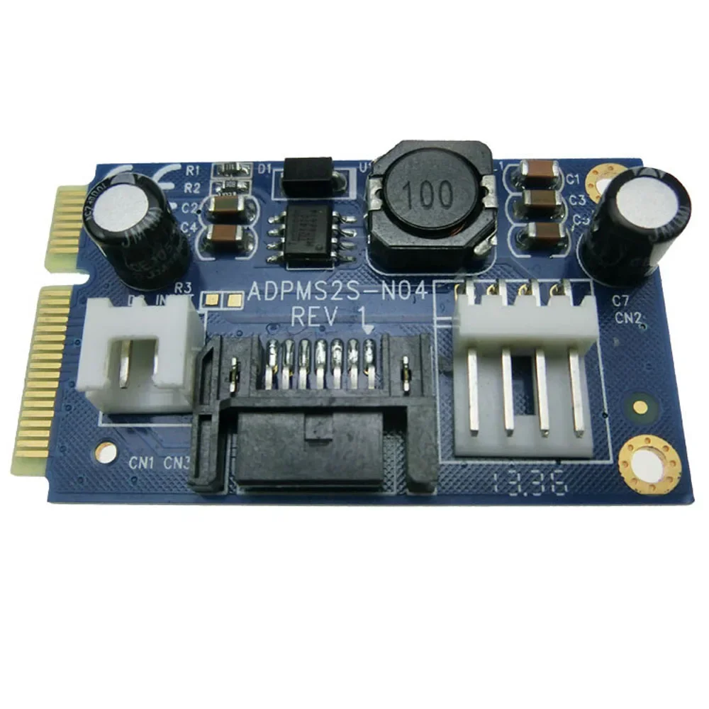 mini SATA to 7pin SATA Adapter MSATA to SATA supply 5V/12V
