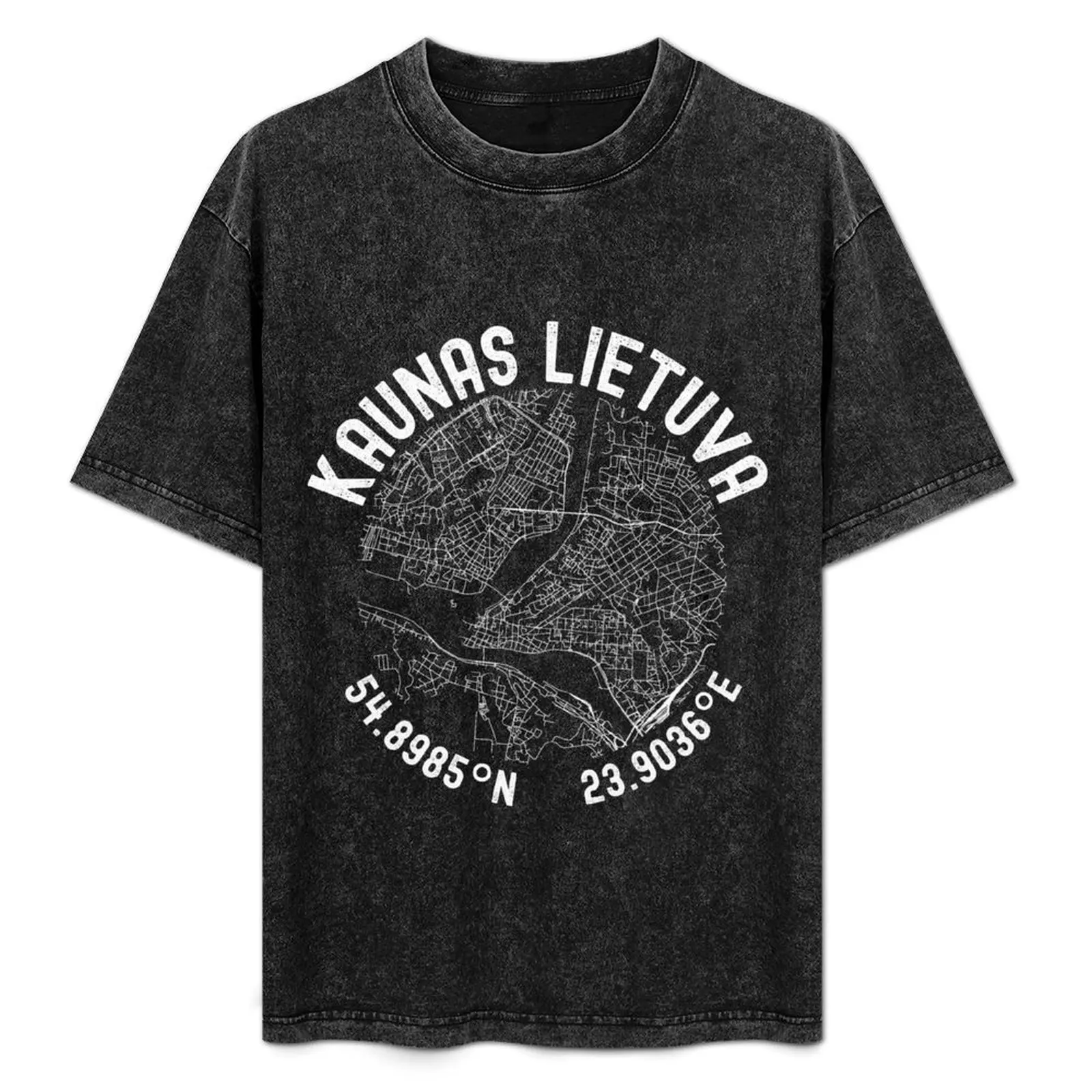 Kaunas City Map green - Lithuania - Lietuva T-Shirt Festival Short Sleeve T-Shirt