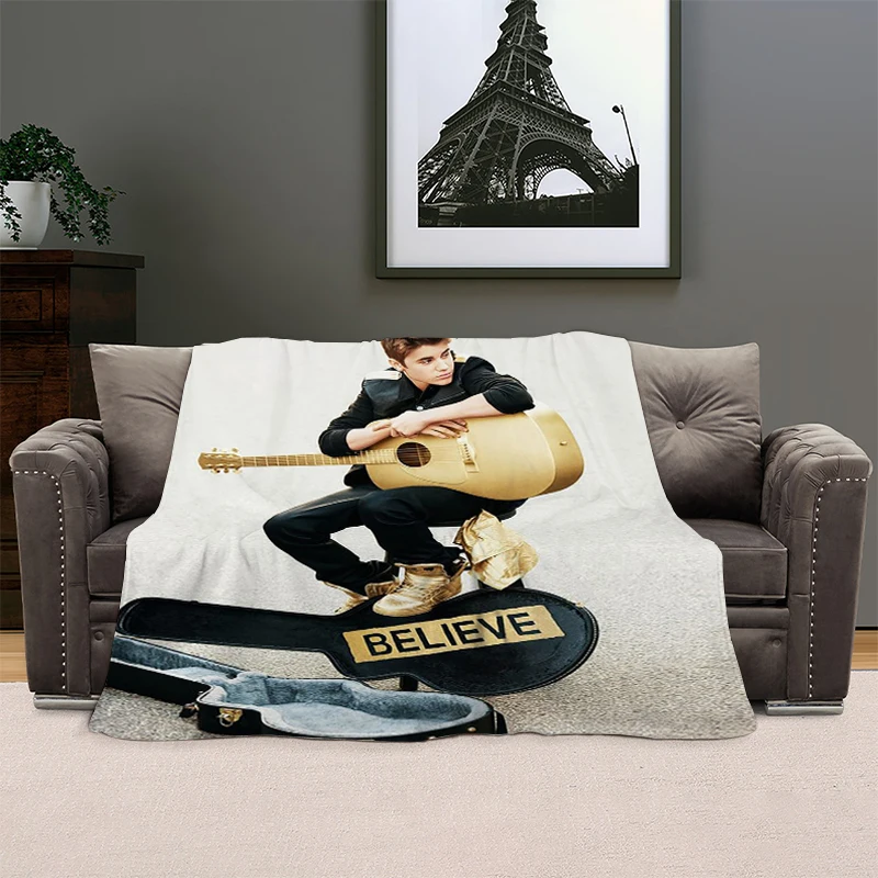 Nap Blanket Sofa Winter Justin Bieber Warm Bed Fleece Camping Custom Decorative Fluffy Soft Blanket Microfiber Bedding King Size