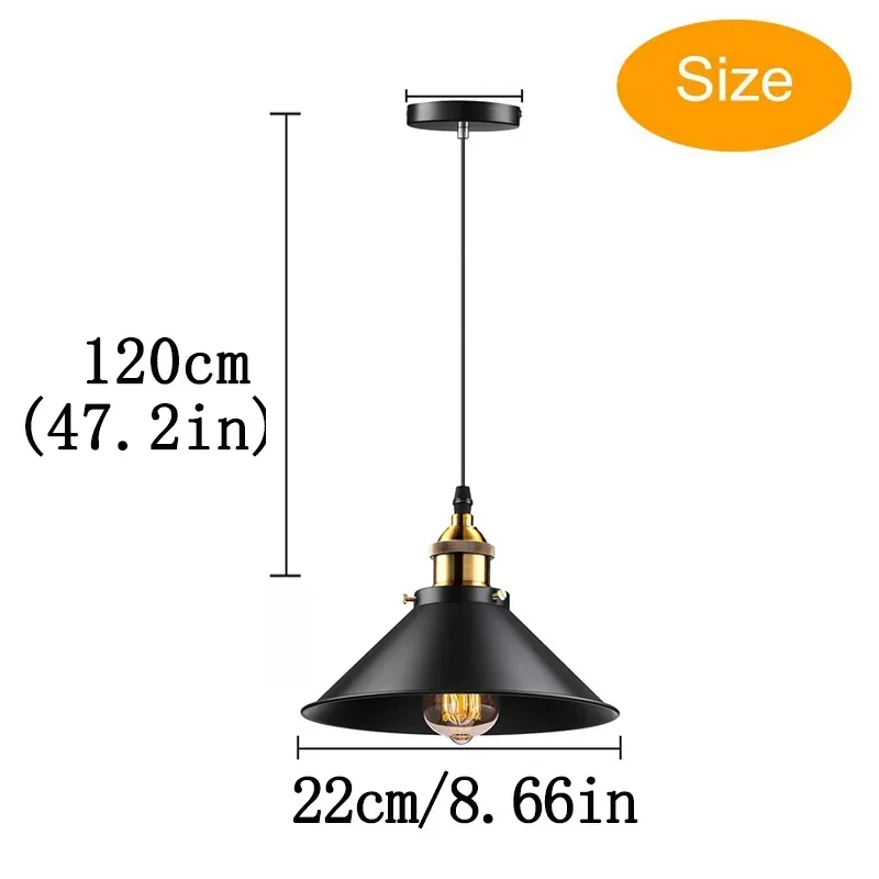 Vintage Pingente Luz Loft Retro Industrial Pendurado Lâmpada Teto Lustre para Iluminação Doméstica Living Sala de Jantar Decoração 27