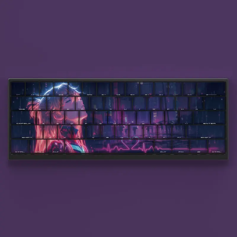 Asuka Langley Soryu Personagem Keycap Eva Anime Tema Escultura Lateral Transparente Original Altura de Fábrica Adaptar 61 65 68 87 98 104