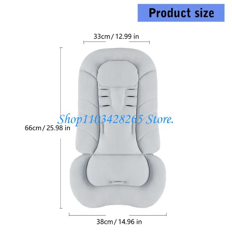 وسادة مقعد لعربات الأطفال قابلة للتنفس مع فتحة أمان، نسيج ناعم ومريح لركوب الأطفال على مدار العام G2TE