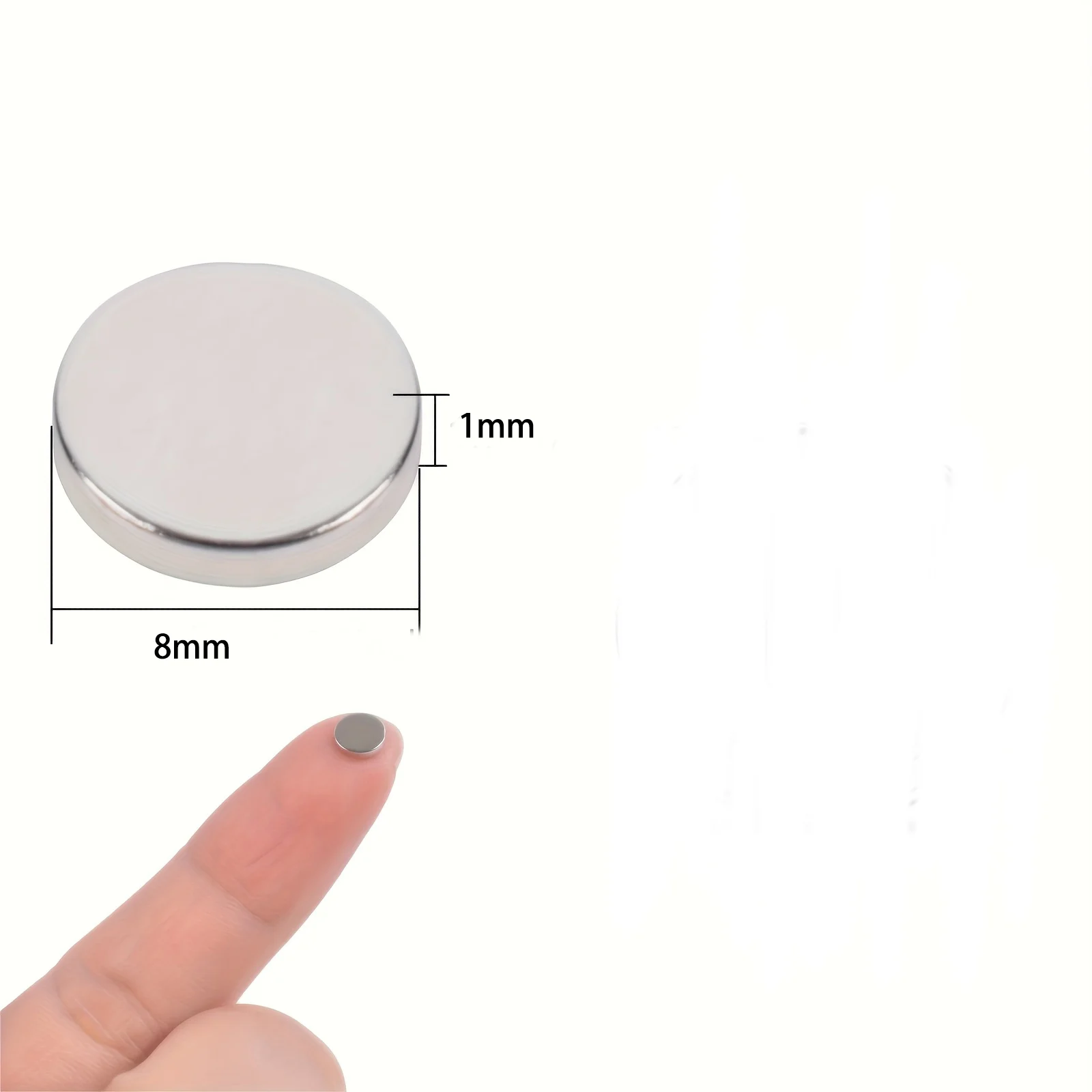 20/50/100pcs Magnets 8mm Dia x 1mm Thin - 50 Pcs for Scale Models, Miniatures, Precision Engineering