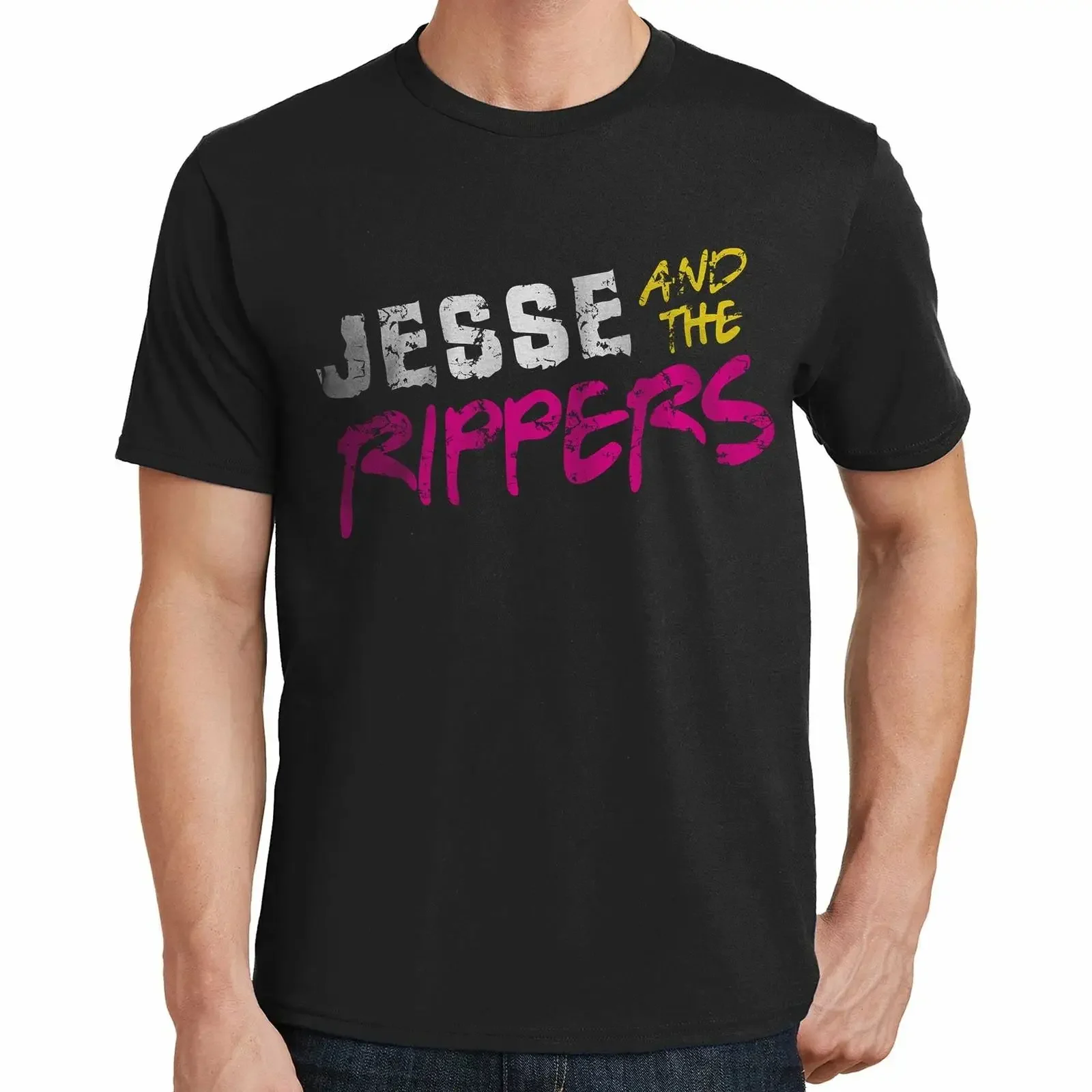 Jesse and the Rippers T Shirt 04023 Image 1 of 4 vintage Washed Stylish Soft streetwear Stretched Breathable Comfortable