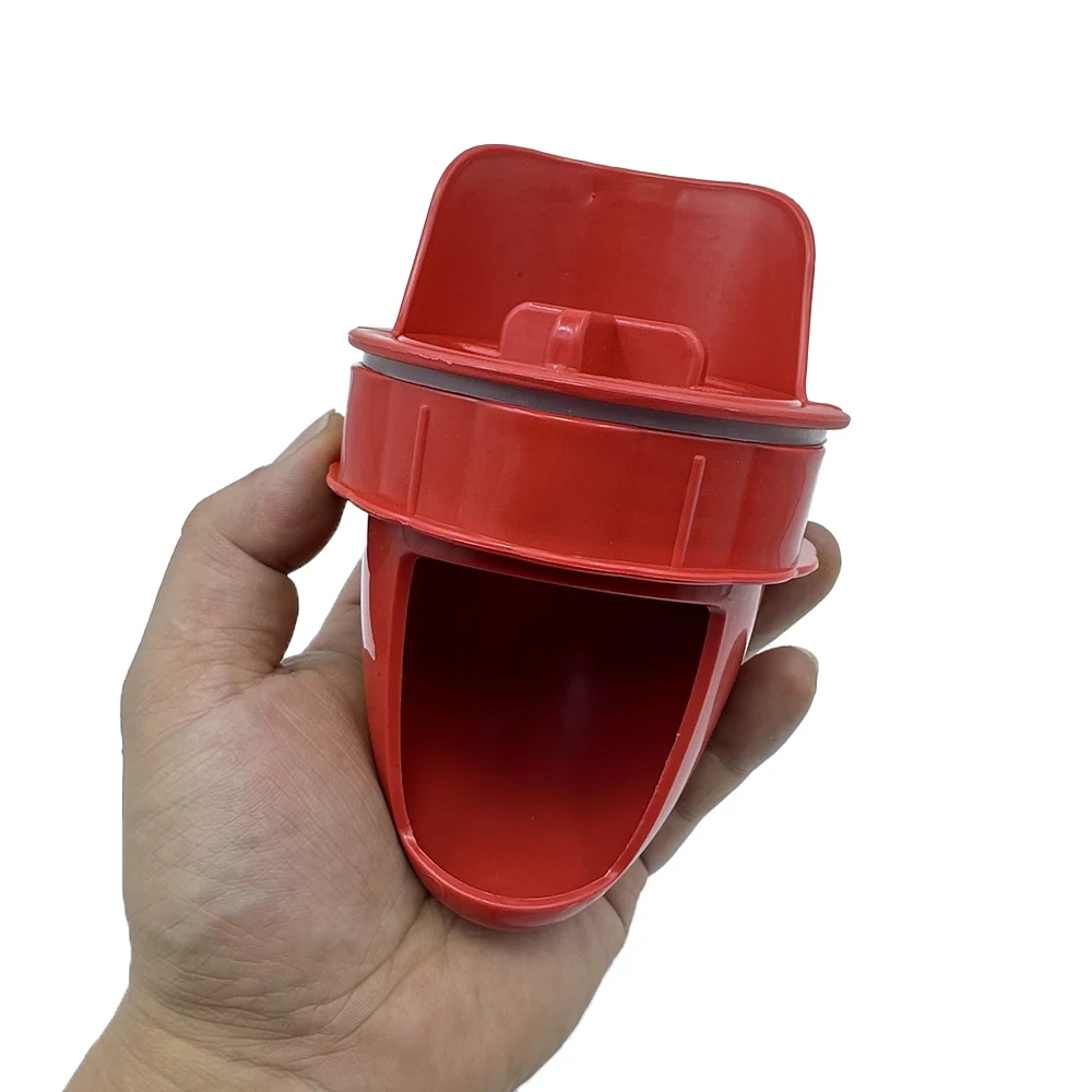 Alimentador de pollos a prueba de lluvia, suministros de alimentación de aves de corral, Kit de alimentación por gravedad para cubos, barriles,