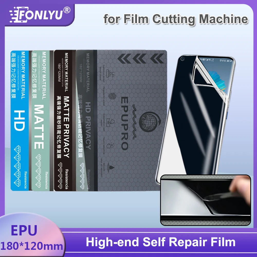 

FONLYU 50PC High-end EPU Memory Repair Anti-stress Film HD MATTE PRIVACY Flexible Hydrogel Film Straight Curved Screen Protector
