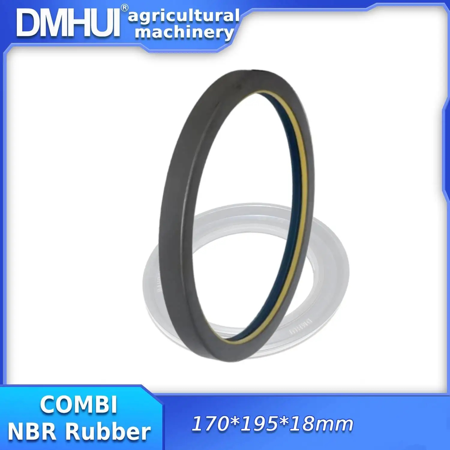 DMHUI   Shaft Hub Seal  170x195x18mm COMBI  Type NBR Material for Shaft wheel hub Seal  OEM Corteco/12014157B ISO9001:2008