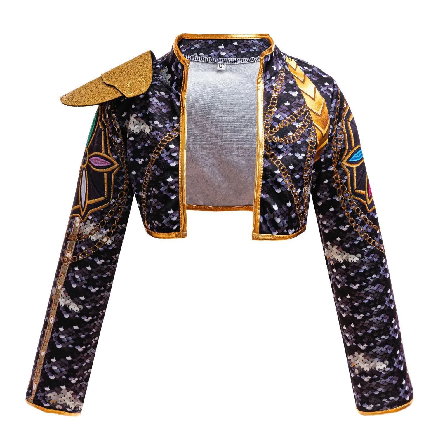 3 PCS Set Coat+Vest+Shorts Girl Cosplay Singer Clothes Performance Dress Up Uniform Children Party Show Costumes view 5