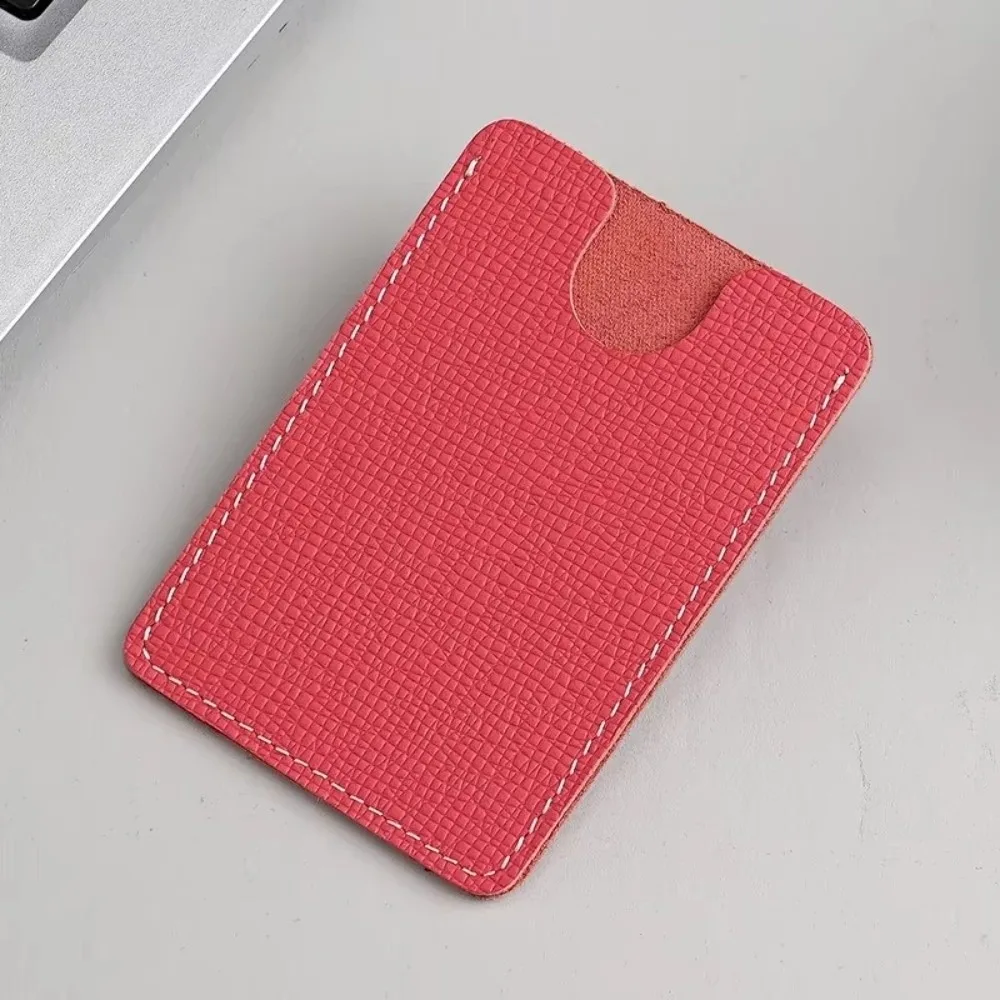 Cowhide Leather Card Holder Slim Ultra-Thin Card Wallet Portable Mini Credit Card Case for ID Name Card Business Name Tag
