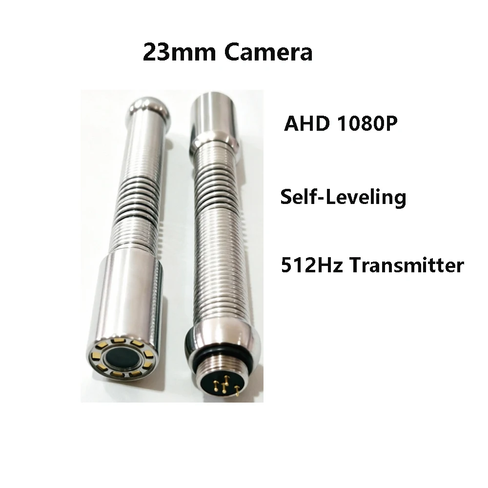 23mm Camera Pipe Endoscope Head Self-Leveling 512Hz Positioning Transmitter AHD1080P Or CVBS 1000TVL