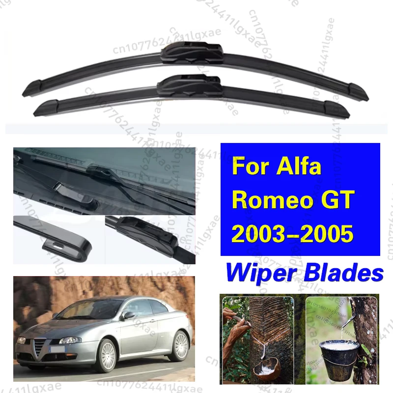 

2pcs For Alfa Romeo GT 2003 2004 2005 Front Windshield Wiper Blades Windscreen Window Car Accessories 22"+16"