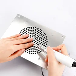 Desktop Embedded Nail Vacuum Cleaner Manicure Table Vacuum Cleaner Nail Dust Cleaning Machine Multifunctional Nail Remover Tools