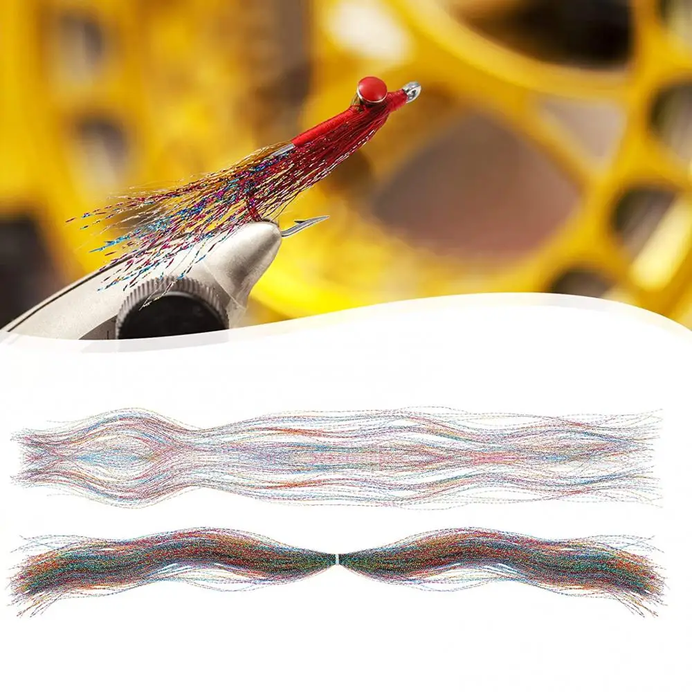 100 Pcs 30cm Fly Tying Lines Fly Tying Material Fishing Tackle Lure Hook Lines Weight Forward Floating Loop Feather Accessories