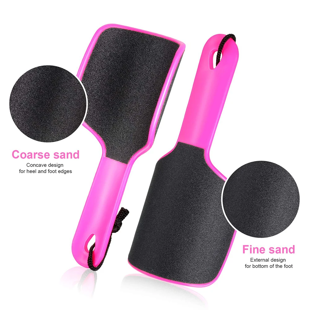 U 字型湾曲した足ファイル足カルスリムーバー両面巨大な足やすりカルスリムーバーグリット角質除去角質を除去