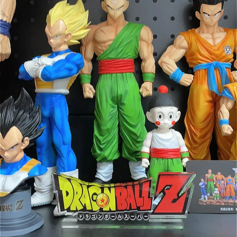 Base con logotipo de Dragon Ball de Anime, tablero de exhibición de pie Super Saiyan transparente completo, decoraciones de figuras de dibujos animados, modelo de juguete, regalo