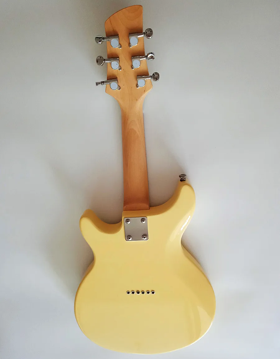 Electric Guitar 6string mini mandolin guitars cream yellow 2023 New