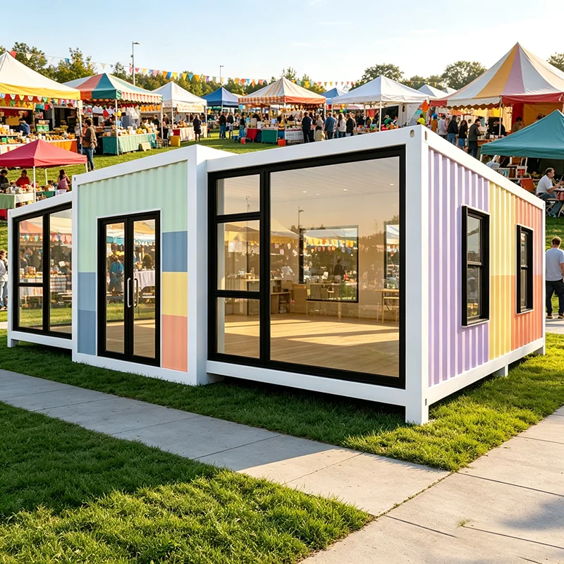 Modular Container House Luxury Insulated Villa Equipped with Balcony and Courtyard