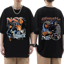 Rapper Nas Illmatic Graphic T Shirt Men Fashion Vintage Style T-shirt Male Casual Gothic Short Sleeve Tshirts Hip Hop Streetwear