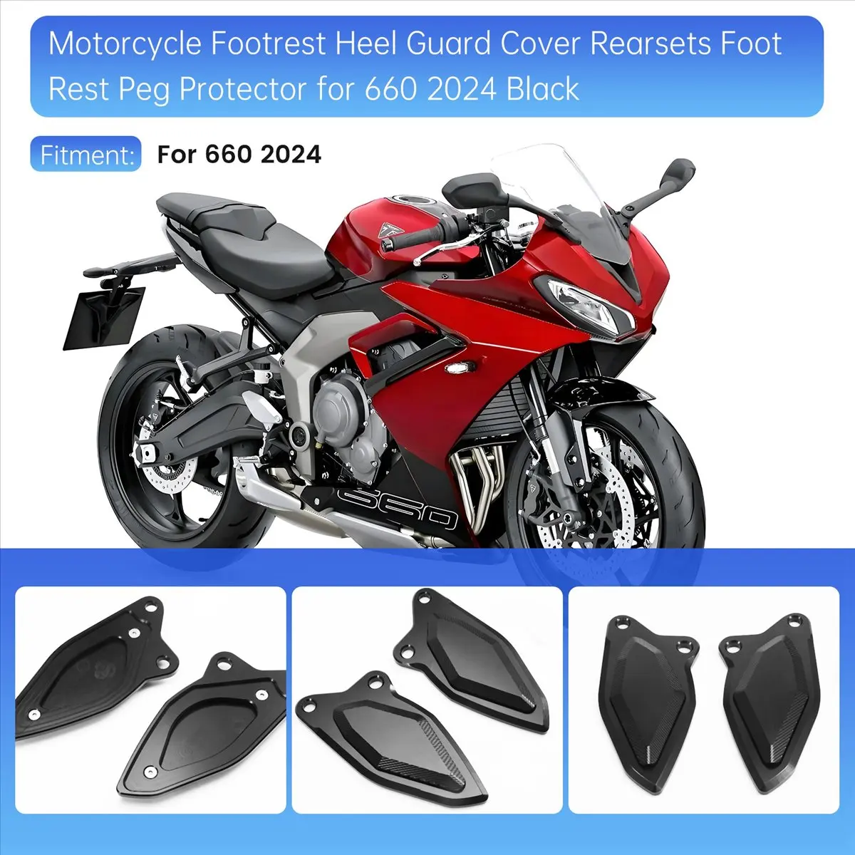 compatible-motorcycle-footrest-heel-guard-cover-rearsets-foot-rest-peg-protector-for-660-2024-black