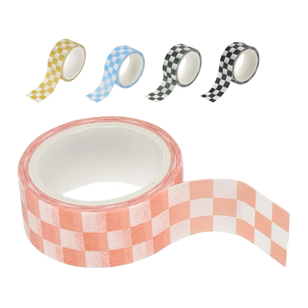 

KICHOUSE 5 Rolls Square Washi Tape Cute Retro Journaling Scrapbook Planner Aesthetic Paper Decor