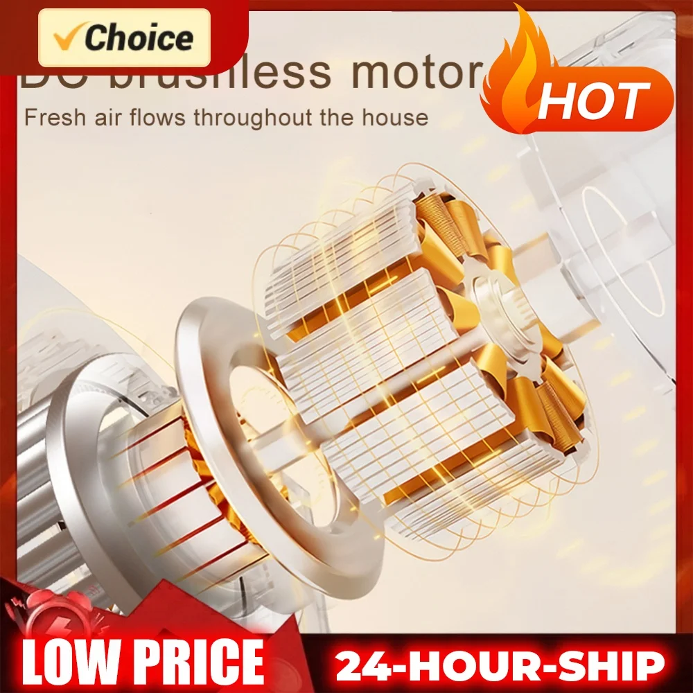 Bladeless Tower Fan USB Rechargeable 1200mAh Portable Desk Fan Mini Vertical  Standing Tower Fan for Home Kitchen