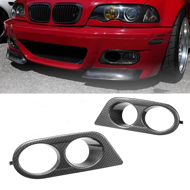 

Car Front Bumper Grill Fog Light Cover Grille Trim Honeycomb Mesh For BMW E46 M3 2001 2002 2003 2004 2005 2006 Accessories