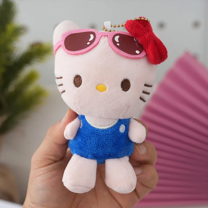 Nieuwe Kitty Pluche Sleutelhanger Cartoon Dier Knuffel Meisje Rugzak Hanger Leuk Katje Pluche Pop Auto Opknoping Decoratie Party Gift