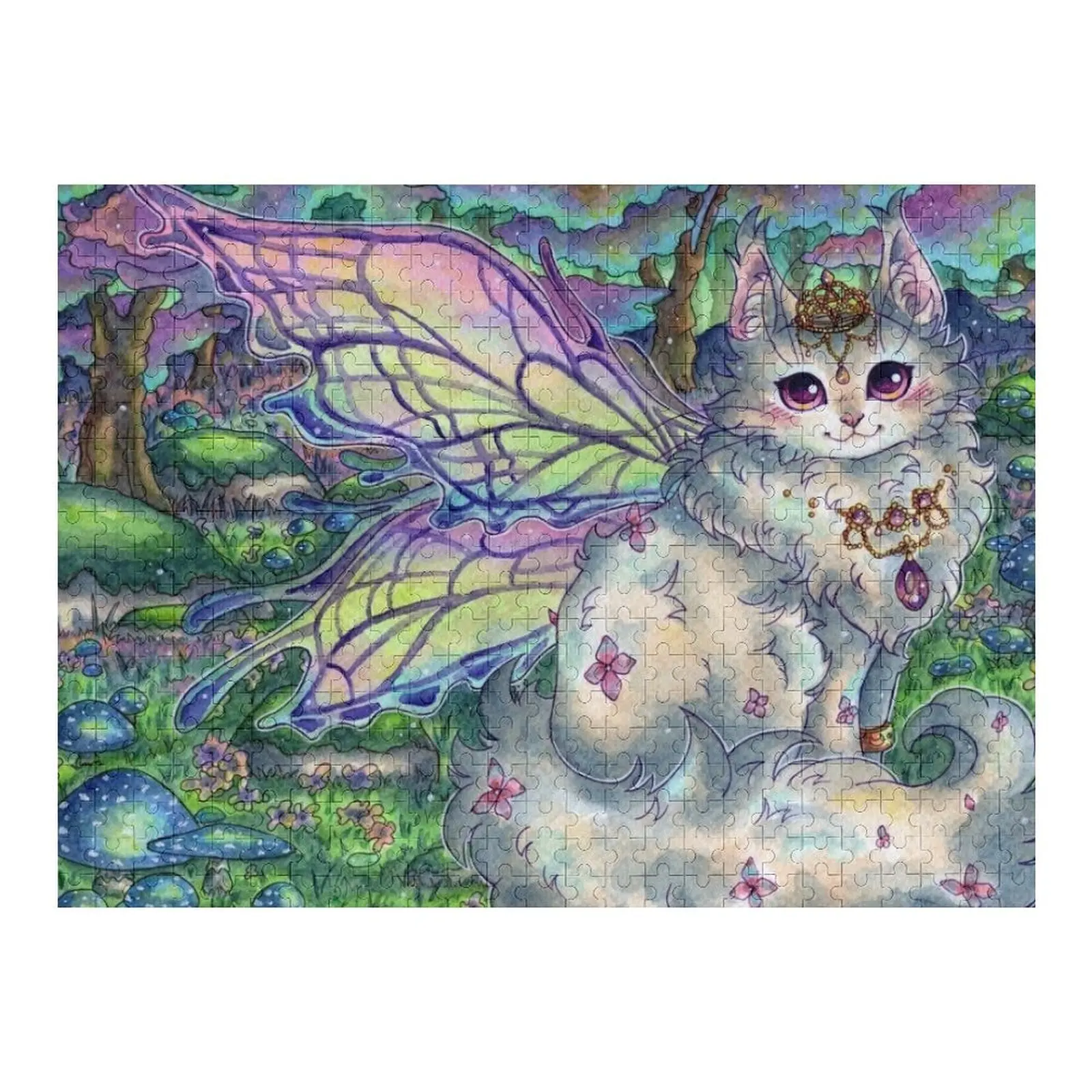 

Faerie Cat Queen Titania Jigsaw Puzzle Custom Gifts For Children Picture Personalize Puzzle