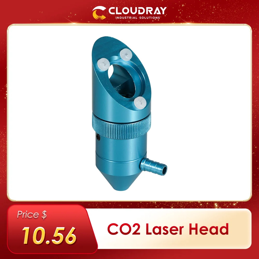 Cloudray CO2 Laser Head for K40 Series Laser Engraving Cutiing Machine Lens Dia 15/18mm Focal Length 50.8mm Mirror 20mm