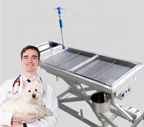 Factory Price 304 Stainless Steel Electric Veterinary Surgical Operation Table