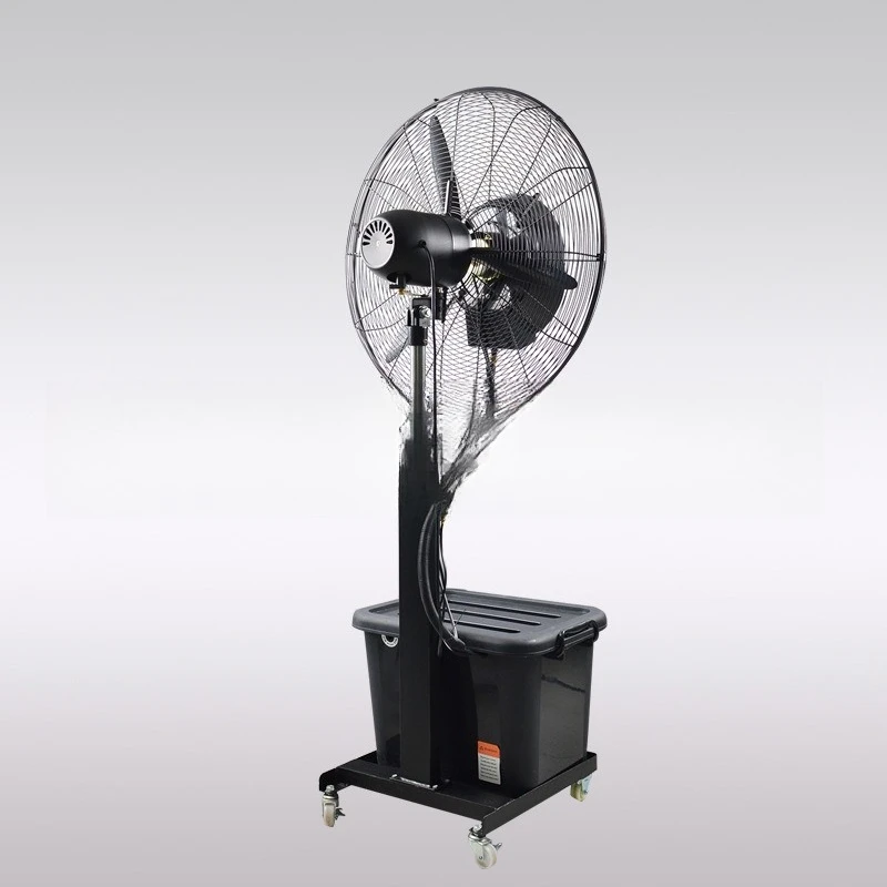Outdoor water mist water cooling ice humidification atomization powerful floor fan lifting industrial spray electric fan