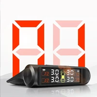 K01 TPMS Solar Sensor Intelligence Wireless Tire Pressure Monitoring System Auto Security Alarm Device With 4 Sensors 4