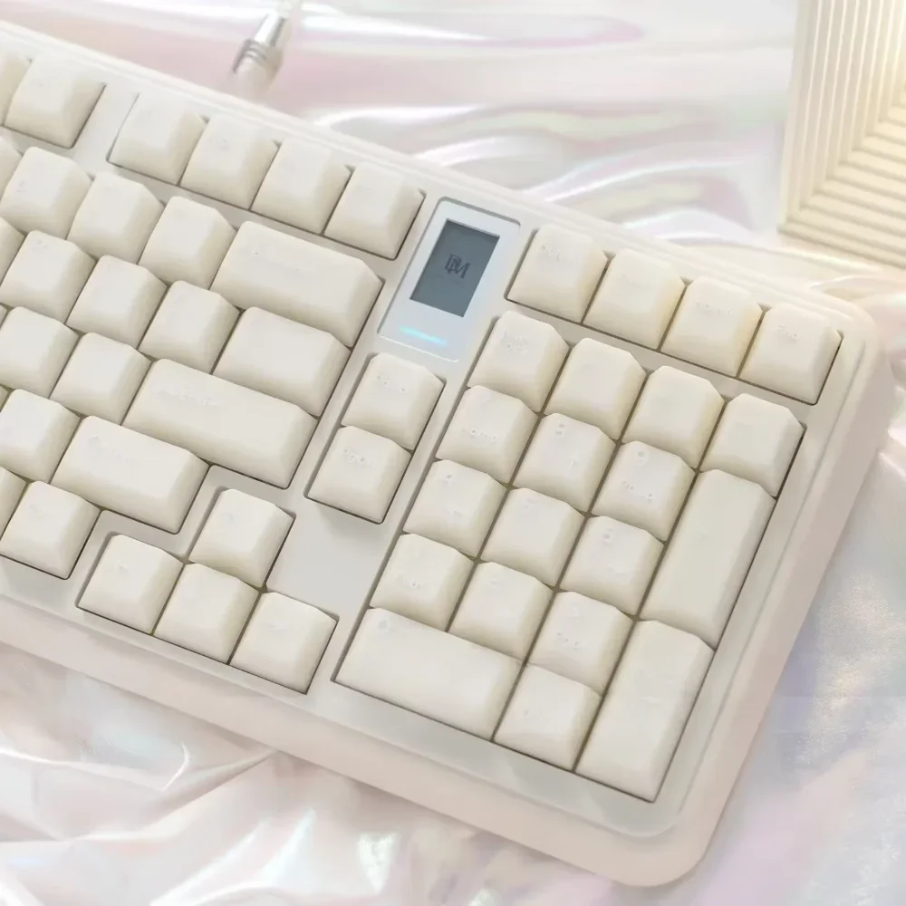Cherry Keycaps ABS 161-key Alabaster Cream 2-color Injection Molding Suitable for 60/84/98/108 Mechanical Keyboards