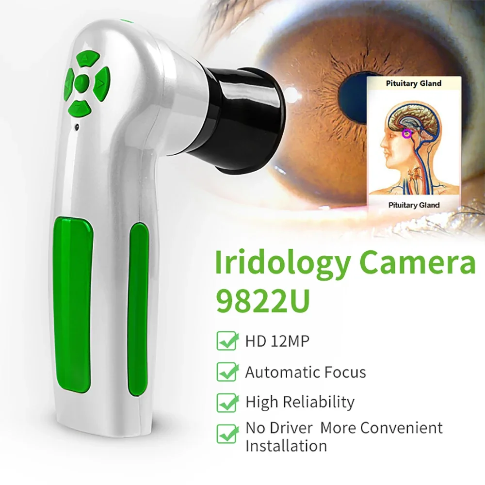 Body Scanner Machine for Health 12MP Usb Iriscope Iris Iridology Iriscope Eye Check with Professional Software