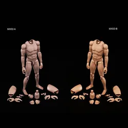 MX02-A MX02-B 아시아 유럽 피부 남성 군인 몸, 12 인치 슈퍼 플렉시블 관절 바디, 액션 피규어 인형 장난감, 1/6 체중계