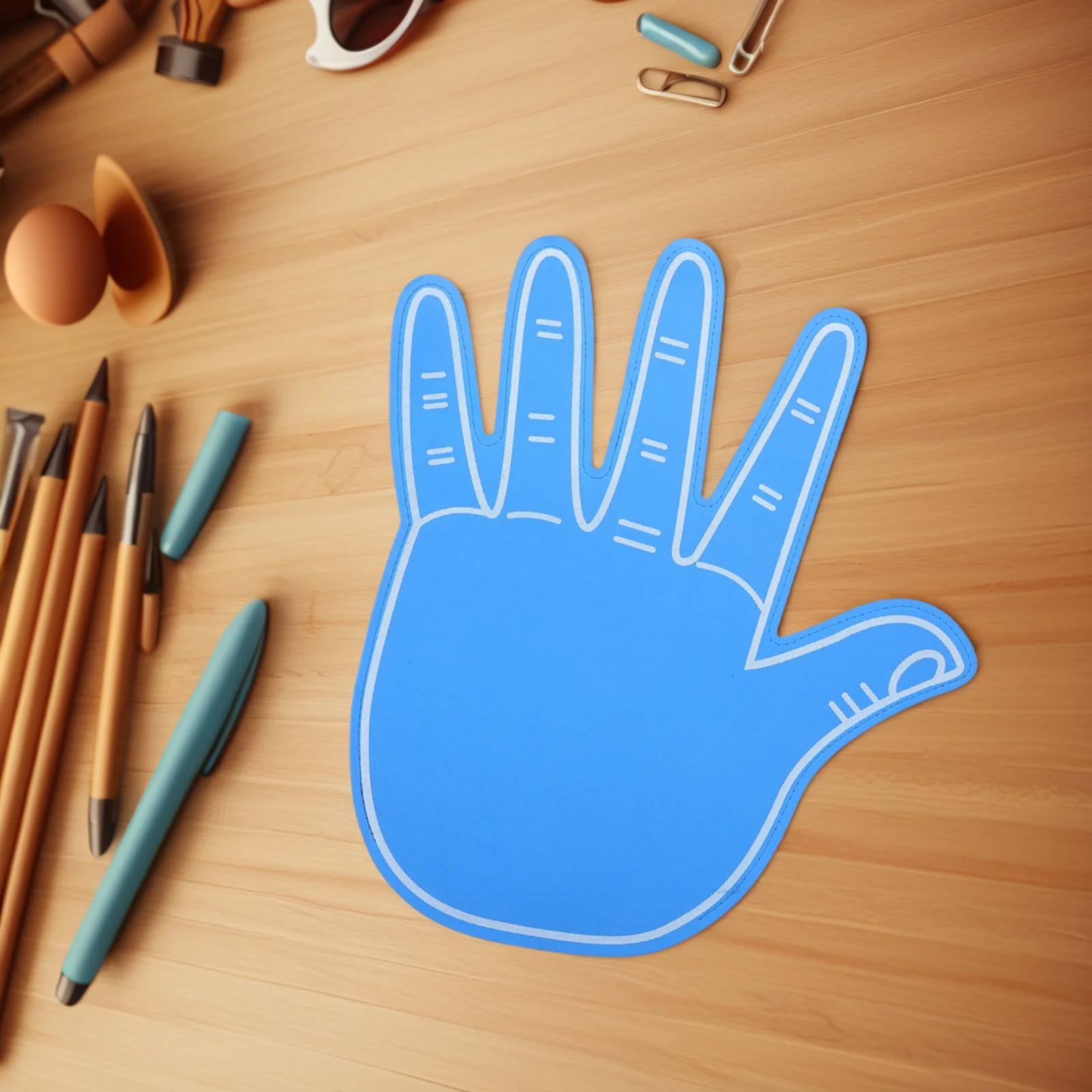 Giant Pink Foam Hand Five Finger Cheerleading Foam Fan Finger for School Celebration Sports Events Games Cheerleading Hand Prop