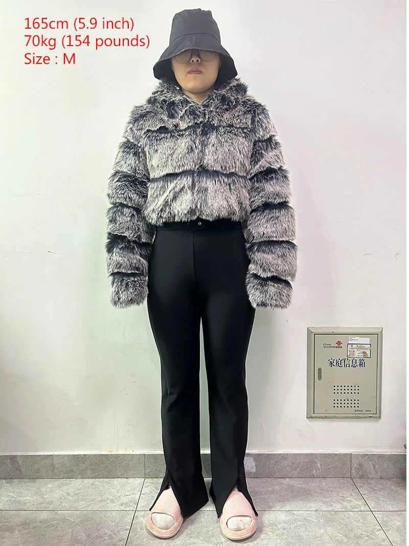 Jywmsc Cappotto Donna In Pelliccia Sintetica - Giacca Corta Soffice Invernale Cardigan Aperto - Morbido E Caldo