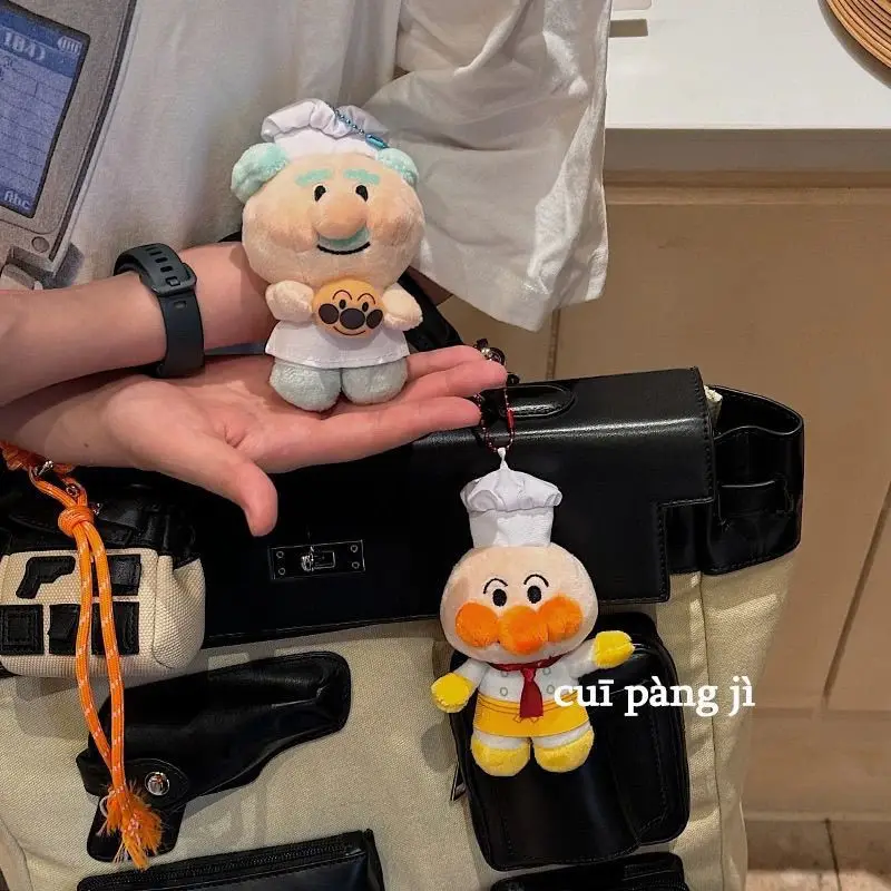 Anpanman Plush Keychains Cute Cartoon Jam Uncle Doll Bag Pendant Fashion Backpack Hanging Decor Ornaments view 4