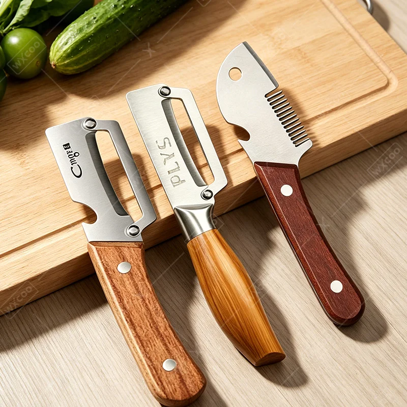 Stainless Steel 3-in-1 Kitchen Peeler Multifunction Kitchen Vegetable Peeler Fruit Slicing Knife Bottle Opener Specific Peeler