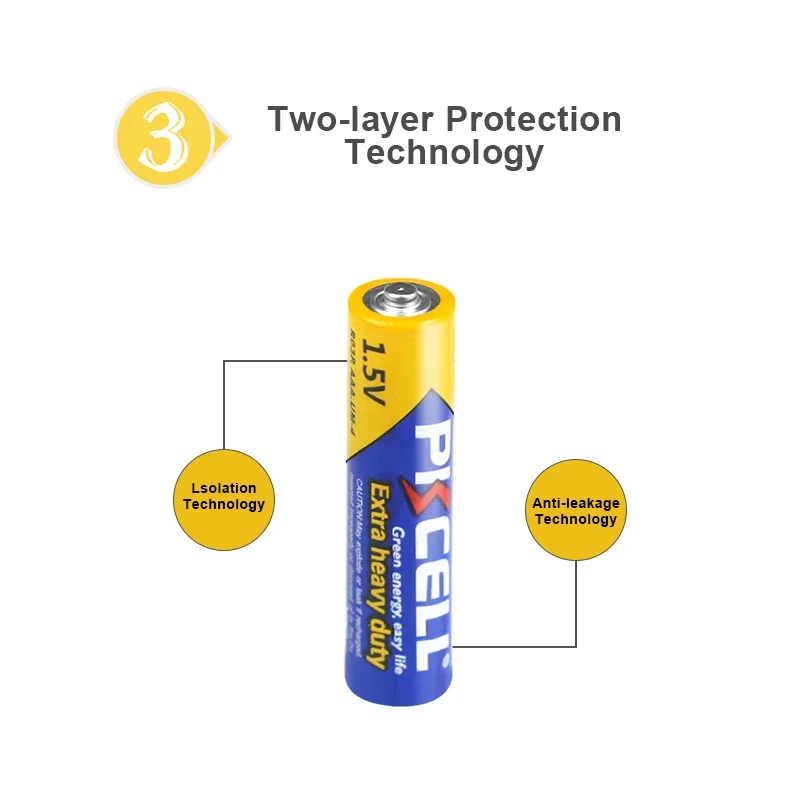 100PCS PKCELL AAA 1.5V Alkaline Battery LR03/E92/3A/AM4 Disposable for Remote/Toy/Flashlight/Clock Long Lasting Power