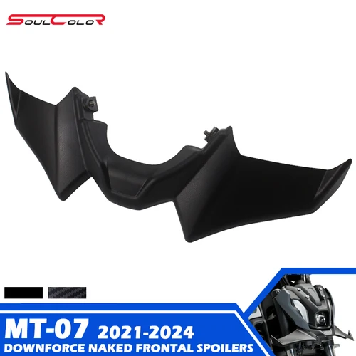 Para YAMAHA MT-07 2021 2022 2023 2024 MT07 21-24 motocicleta deporte Downforce desnudo Forntal alerones aerodinámicos Deflector de ala